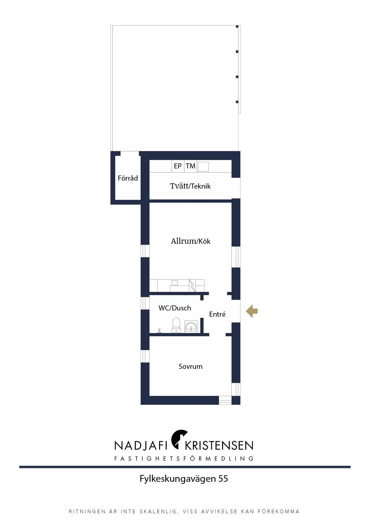Floor plan of Lilla Huset